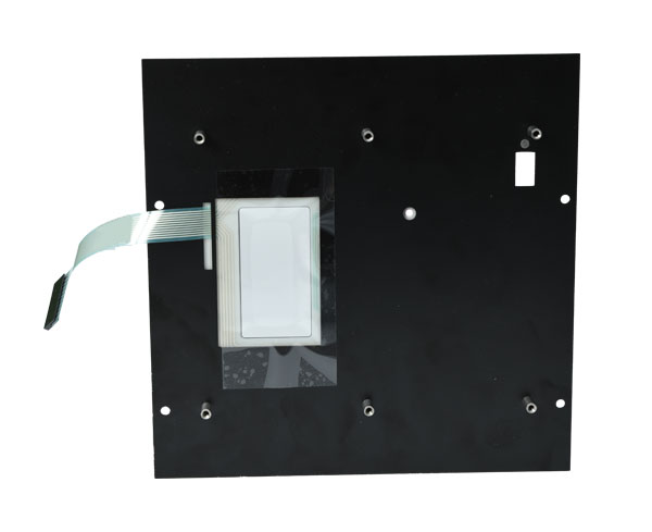 Aluminum plate + film key switch